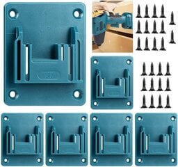 6 tööriistahoidjat Makita 18v puurimistööriistadele, sinine цена и информация | Механические инструменты | kaup24.ee