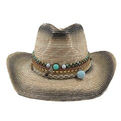 Must nahast Sombrero hombres Western Cowboy Hat meeste härrasmeeste ristiisa müts PU materjal Panama kauboi müts jazz müts hind ja info | Meeste sallid, mütsid ja kindad | kaup24.ee