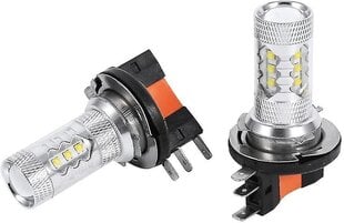 2tk 80w H15 LED pirnid valged auto esitulede pirnid LED sõidutuled hind ja info | Autotuled | kaup24.ee