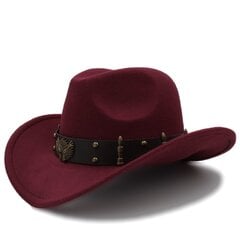 Disainer meeste ja naiste sügistalvemütsid Western Cowboy Caps Päikesevari Reisikasket Homme Gorras Para Hombres цена и информация | Мужские шарфы, шапки, перчатки | kaup24.ee