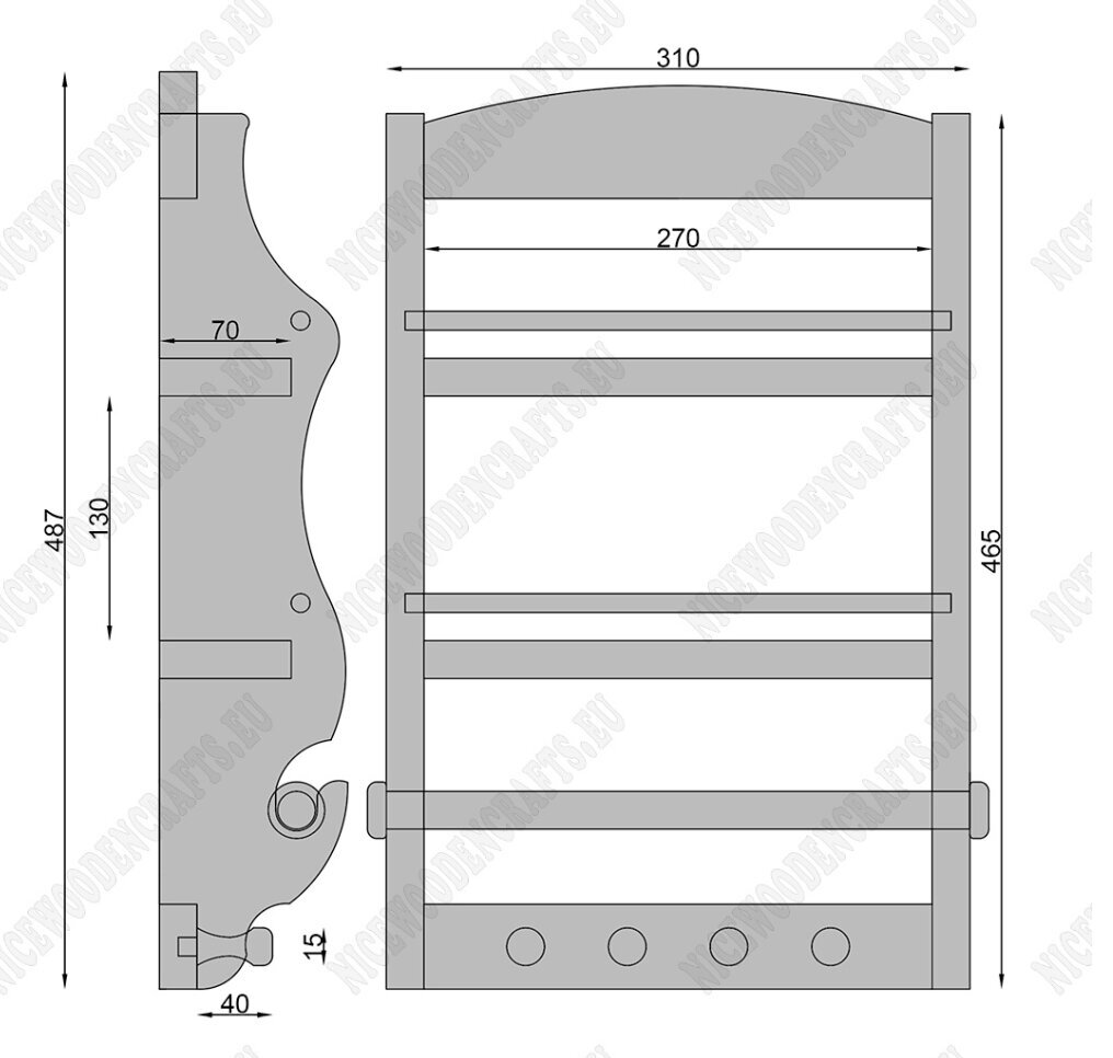 Köögiriiul Daisy – 7x31x46,5 cm hind ja info | Köögimööbli tarvikud | kaup24.ee