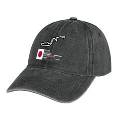 Suzuka Circuit F1 Records Cowboy Hat Trucker Cap Visiir isa müts Fishing Caps Meeste Mütsid Naiste цена и информация | Мужские шарфы, шапки, перчатки | kaup24.ee