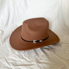 2023 Kauboimüts Unisex Solid Jazz Hat with Cattle Investment Dekoratsioon Lääne kauboi müts sombrero hombre цена и информация | Мужские шарфы, шапки, перчатки | kaup24.ee