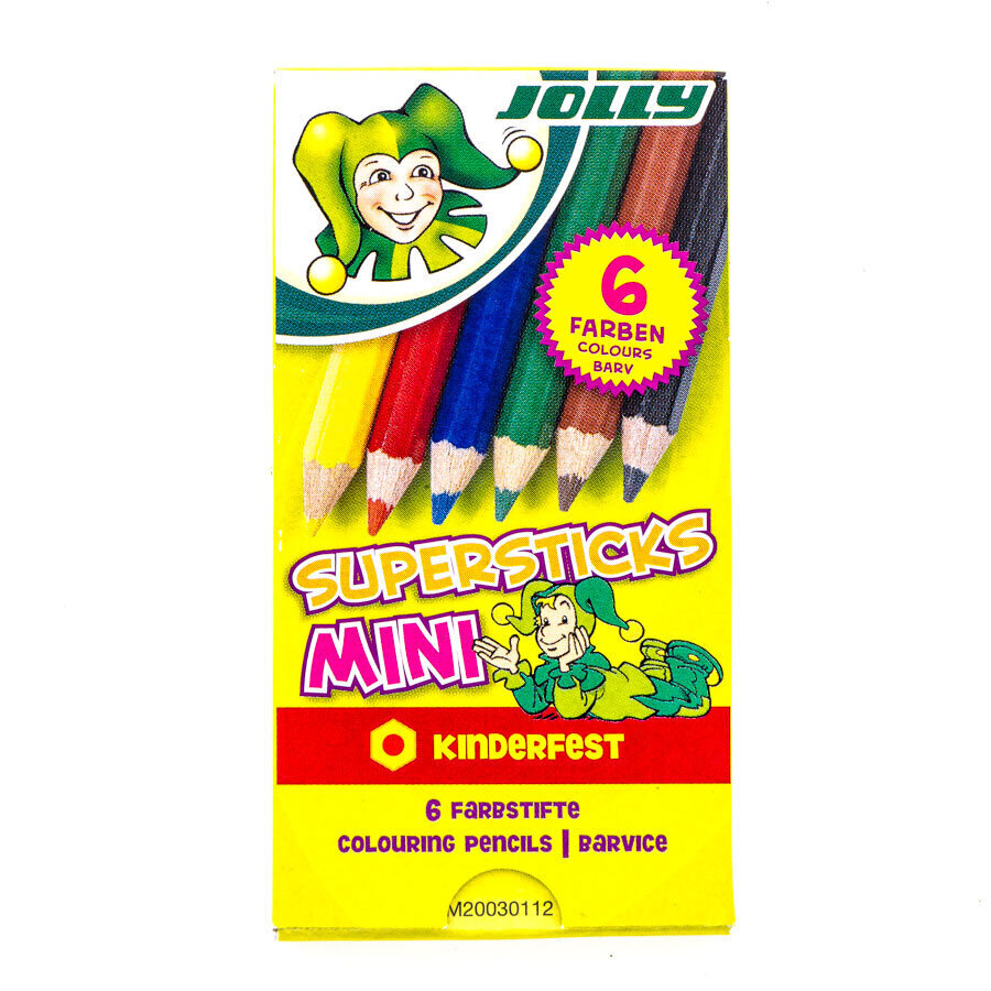 Laste Värvipliiatsite Komplekt "Jolly" 6 Tk Mini цена и информация | Kunstitarbed, voolimise tarvikud | kaup24.ee