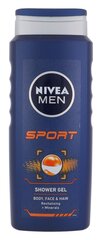 Гель для душа и шампунь Nivea Men Sport для мужчин 500 мл цена и информация | Масла, гели для душа | kaup24.ee