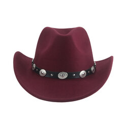 Mütsid naistele Fedora Cowboy Müts Western Cowboy Cowgirl Casual Vöö Band Meeste Müts Meeste Naiste Fedora Müts Sombrero Vaquero Hombre hind ja info | Meeste sallid, mütsid ja kindad | kaup24.ee