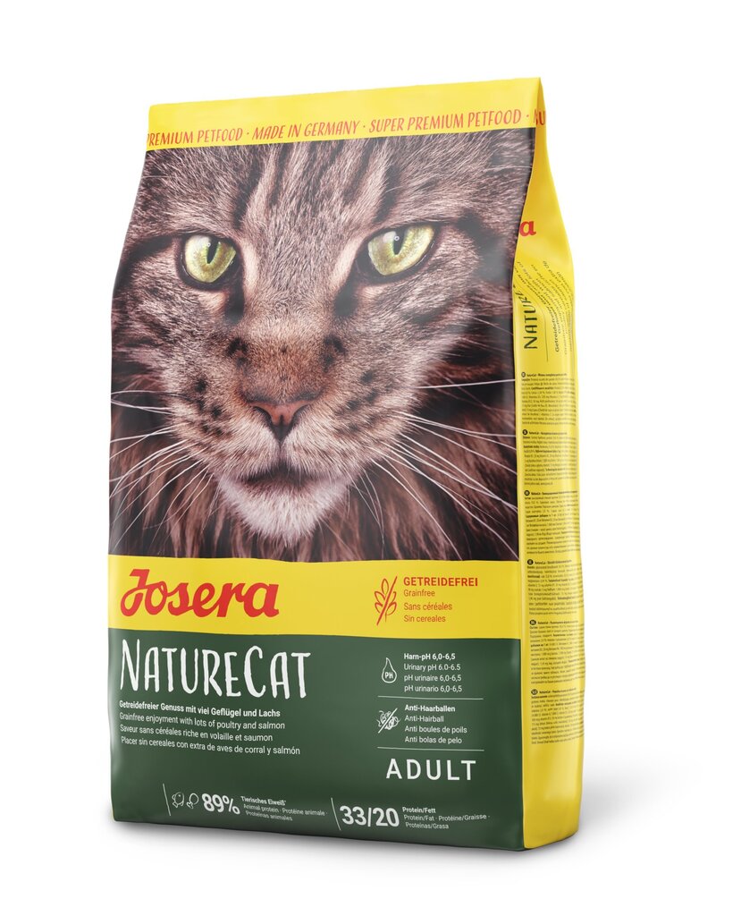 Teraviljavaba kuivtoit Josera NatureCat, 2 kg цена и информация | Kuivtoit kassidele | kaup24.ee