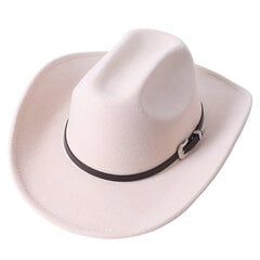 Stiilne kauboimüts ja ainulaadne unisex soliidne džässimüts lehmakujulise kaunistusega Western Cowboy müts Sorero hombre цена и информация | Мужские шарфы, шапки, перчатки | kaup24.ee