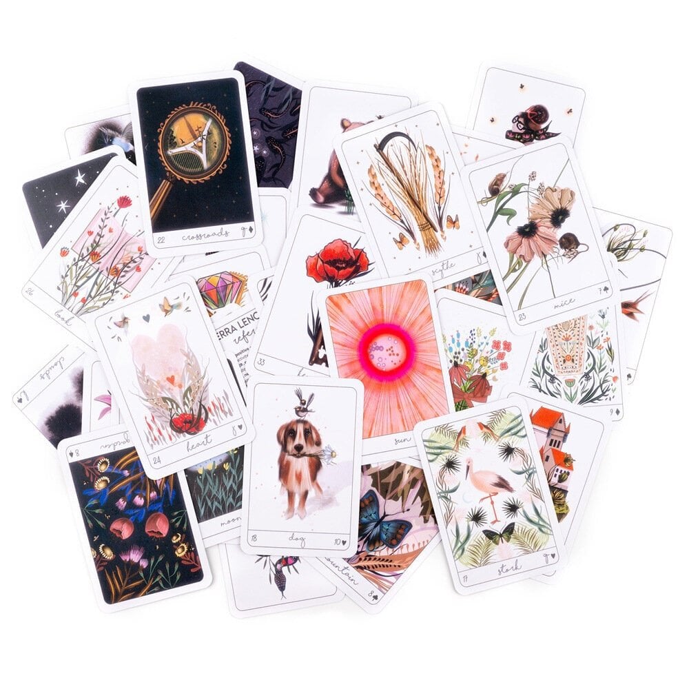 Terra Lenormand, kaardi suurus 8,8x6 cm, juhend puudub, lenormandi kaart, oraakli ennustamise taropraktika hind ja info | Lauamängud ja mõistatused | kaup24.ee