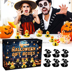 Dowmoo Halloween Duck Blind Box пастаўляецца ў падарункавай скрынцы з гумовай цацачнай качкай з 24 сеткамі цена и информация | Праздничные декорации | kaup24.ee