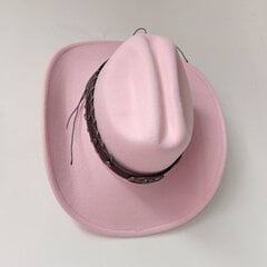 9 cm laia äärega lääne kauboi müts meestele vanaaegne võluv Cowgirl jazzmüts Cloche kirikumütsid Sombrero Hombre цена и информация | Мужские шарфы, шапки, перчатки | kaup24.ee