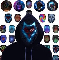 Led-mask Halloween цена и информация | Карнавальные костюмы | kaup24.ee