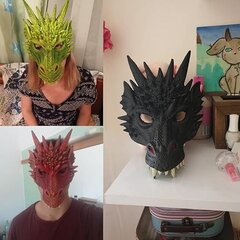 Draakoni kostüüm lastele poistele tüdrukutele, Dragon Wing Tail maski komplekt, Halloweeni dinosauruste kostüüm lapsele цена и информация | Праздничные декорации | kaup24.ee