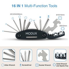 Ремонтный комплект для велосипеда MODUX 16-В-1 цена и информация | Инструменты, средства ухода для велосипеда | kaup24.ee