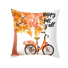 Maple Leaf Pumpkin Throw padjapüür tänupüha Halloweeni sügise koristusfestivali kodukaunistuseks padjapüüri padjakate цена и информация | Аппликации, декорации, наклейки | kaup24.ee