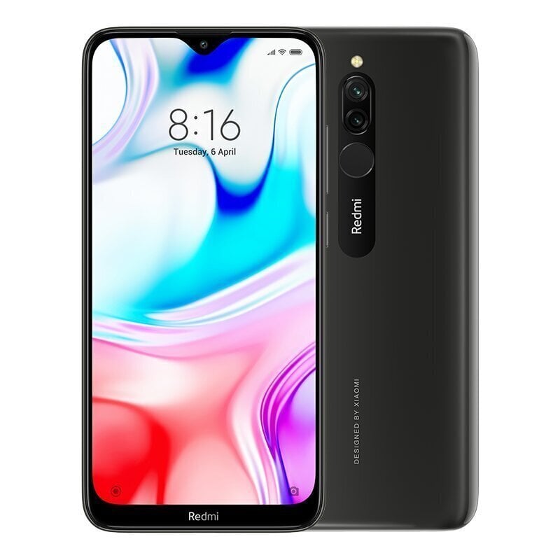 Xiaomi Redmi 8 64GB, Dual SIM, Must hind ja info | Telefonid | kaup24.ee