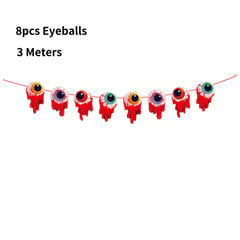 Uus õuduspaberist Halloweeni peokaunistus bännerid silmamunad kummitus kõrvitsa noad Papp Halloweeni kaunistused koju 2024 цена и информация | Аппликации, декорации, наклейки | kaup24.ee