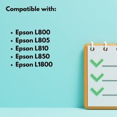 Бутылки с чернилами Epson T6735 светло-пурпурные, 70 мл, 6500 страниц, совместимы с L800 L805 L810 L850 L1800 цена и информация | Картриджи для струйных принтеров | kaup24.ee