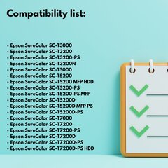 Картридж для принтера Epson T6941 черный, 700 мл, C13T694100, совместимый с SC-T3000 SC-T3200 SC-T3200 SC-T3200-PS SC-T3200N SC-T5000 цена и информация | Картриджи для струйных принтеров | kaup24.ee