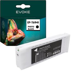 Картридж для принтера Epson T6941 черный, 700 мл, C13T694100, совместимый с SC-T3000 SC-T3200 SC-T3200 SC-T3200-PS SC-T3200N SC-T5000 цена и информация | Картриджи для струйных принтеров | kaup24.ee