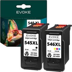 Картридж для принтера CANON PG 545 черный XL + CL 546 цветной XL | INK SET | 400 + 300 страниц | совместим с iP2850 MG2450 2455 2550 2950 TS3350 TS3450 TS3351 3450 цена и информация | Картриджи для струйных принтеров | kaup24.ee