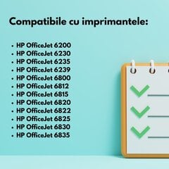 Комплект из 4 картриджей HP 934 935 XL, 55 мл черный, 18 мл синий красный желтый, совместим с OfficeJet 6200, 6230, 6235, 6239, 6800, 6812, 6815, 6820, 6822, 6825, 6830, 6835 цена и информация | Картриджи для струйных принтеров | kaup24.ee