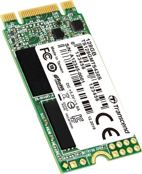 Transcend TS128GMTS430S цена и информация | Sisemised kõvakettad (HDD, SSD, Hybrid) | kaup24.ee