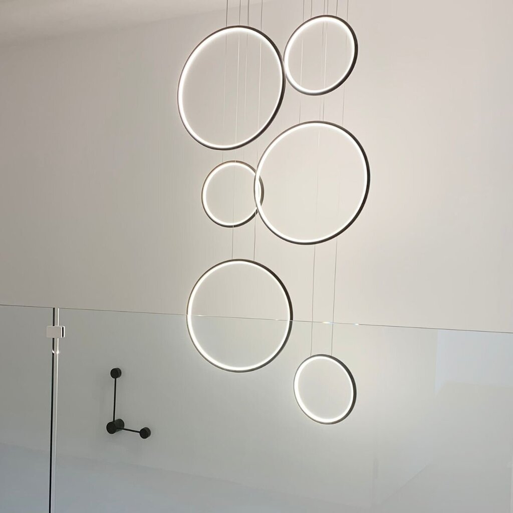 Ledowe Circles No.8 ripplamp 90cm 4k valge hind ja info | Aia- ja õuevalgustid | kaup24.ee