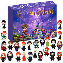 Jõulukalender 24 tk Harry Potter Figuurid Nukud Mänguasjad Jõulud 24 Päeva Kalendrid Pimekarp hind ja info | Peokaunistused | kaup24.ee