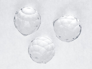 Ripatsid-dekoratsioonid Crystal Spheres 35x41 mm (1 pakk/ 5 tk) hind ja info | Peokaunistused | kaup24.ee
