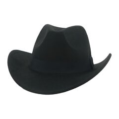 Kauboi müts meeste müts Western Cowboy mütsid Fedorase mütsid naistele Mehed Talvised vilditud mütsid Bänd Mood Fedora müts Chapeau Cowboy цена и информация | Мужские шарфы, шапки, перчатки | kaup24.ee