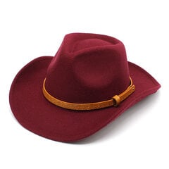 Western Cowboy Müts Meestele Naiste Vabaaja Kleit Cowgirl Jazz Cap Sombrero Hombre Sombreros vaqueros para Mujer hind ja info | Meeste sallid, mütsid ja kindad | kaup24.ee