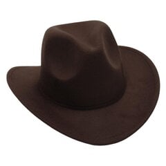 Gentleman Cowboy Fedora Meestele Sügistalvine Paks Villane Viltmüts Vintage Gangster Cap ühevärviline Fedoras casquette homme hind ja info | Meeste sallid, mütsid ja kindad | kaup24.ee