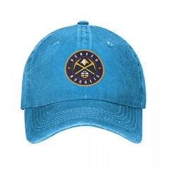 Nuggets City Nikola Jokic Logo Denim Pesapallimütsid Kvaliteetsed Pesutud Mütsid Mood Meeste Naiste Peakatted цена и информация | Мужские шарфы, шапки, перчатки | kaup24.ee