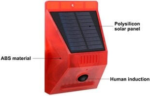 Päikesealalarmi strobe sireeni tuli koos liikumisanduriga (kaugjuhtimispult) цена и информация | Садовые инструменты | kaup24.ee
