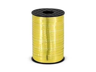 Plastikust kingipael, kuldne, 5mm/225m hind ja info | Kingituste pakendid | kaup24.ee