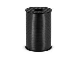 Plastikust kingipael, must, 5mm/225m hind ja info | Kingituste pakendid | kaup24.ee