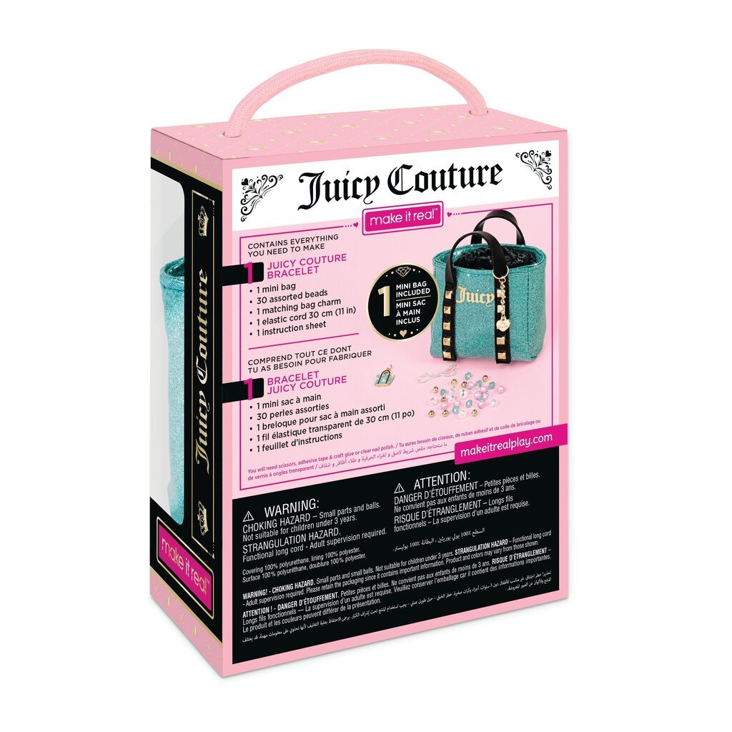 MAKE IT REAL Juicy Couture mini-käekoti ja käevõru komplekt цена и информация | Liivakastid, liiv ja mänguasjad | kaup24.ee