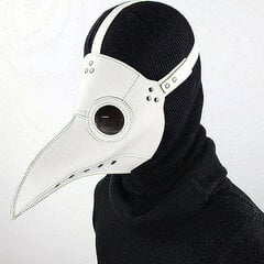 Naljakas keskaegne Steampunk Plague Doctor Bird Mask Lateks Punk Cosplay Maskid Nokk Täiskasvanute Halloweeni Sündmuste Cosplay Rekvisiidid Valge Must цена и информация | Праздничные декорации | kaup24.ee