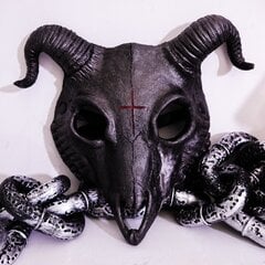 Halloweeni cosplay Billy Goat pealuu mask pool nägu maskeraadi karnevalipeo rekvisiidid Rave lamba luust pealuu mask Cosplay loomamask цена и информация | Праздничные декорации | kaup24.ee