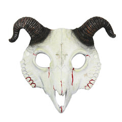 Halloweeni cosplay Billy Goat pealuu mask pool nägu maskeraadi karnevalipeo rekvisiidid Rave lamba luust pealuu mask Cosplay loomamask цена и информация | Праздничные декорации | kaup24.ee