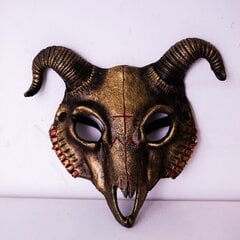 Halloweeni cosplay Billy Goat pealuu mask pool nägu maskeraadi karnevalipeo rekvisiidid Rave lamba luust pealuu mask Cosplay loomamask цена и информация | Праздничные декорации | kaup24.ee