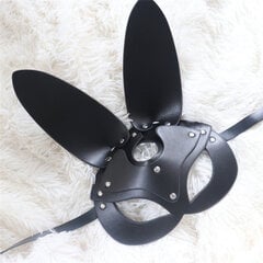 Halloweeni näomask Sexy Bunny Ears, must цена и информация | Карнавальные костюмы | kaup24.ee