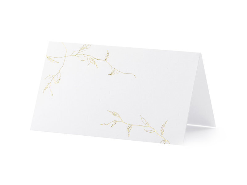 Kohakaart Branches, kuldne, 9.5x5.5 cm (1 karp/ 50 pakki) (1 pakk/ 10 tk) цена и информация | Peokaunistused | kaup24.ee