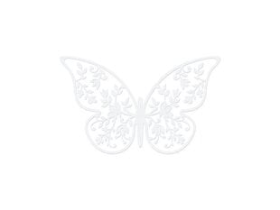 Paberdekoratsioonid Butterflies 6,5x4 cm (1 karp/ 50 pakki) (1 pakk/ 10 tk) цена и информация | Праздничные декорации | kaup24.ee