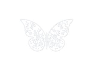 Бумажная декорация Butterflies 6,5х4см (1 кор/ 50 упак) (1 упак / 10 шт.) цена и информация | Праздничные декорации | kaup24.ee