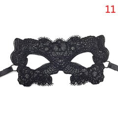 1 tk Lady Sexy Lace Silmamask Silmsidemed Must Valge Väljalõikega Plaaster Silmsidemed Eksootilises rõivas stiilis riided naiste õõnsatele mängudele цена и информация | Праздничные декорации | kaup24.ee