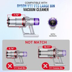 Dyson V11 V15 tolmuimeja tolmumahuti, HEPA filtriga hind ja info | Tolmuimejate lisatarvikud | kaup24.ee