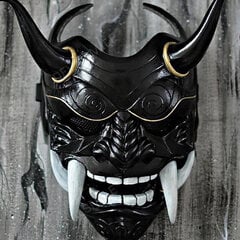 Hannya deemoni mask Jaapani Oni Samurai Noh Kabuki Red Prajna Lateksmaskid Täiskasvanute Unisex Halloween Cosplay Rekvisiidid цена и информация | Праздничные декорации | kaup24.ee