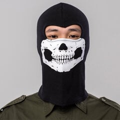 Mäng Ghosts Skull Must näomask Cosplay Mootorratta taktikaline Balaclava kapuuts soe tuulekindel täiskasvanutele mõeldud unisex Halloweeni rekvisiidid hind ja info | Peokaunistused | kaup24.ee